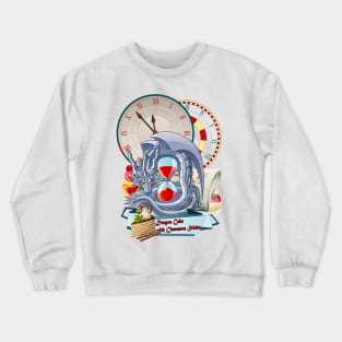 Time Dragon Cake with Cinnamon Sticks Crewneck Sweatshirt